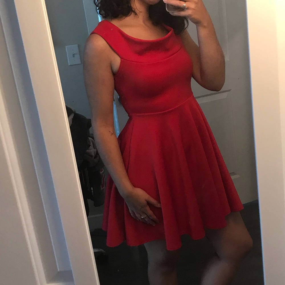 Retro Red Mini Dress